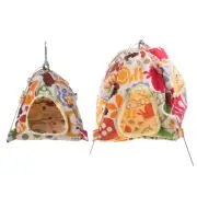 Parrot Hammock Snuggle Happy Hanging Canvas Tent Bed Cave House for Hamster