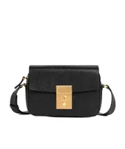 pebbled camera crossbody bag One size black