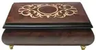 Italian Music Box, 6.5", Arabesque Inlay, Matte Elm
