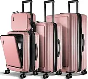 [TRAVELARIM] Hard Shell Luggage Sets with Spinner Wheels 4 Piece