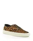 Saint Laurent Women's Venice Leopard Print Low Top Sneakers size 38