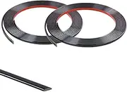 8M(4M*2 Rolls) Black Flexible Moulding Trim,Self-Adhesive Decorative Edging Strip for Tile,Wall,Mirror, Ceiling,Floor,Panel,Cabinet,Peel and Stick PVC Mirrior Frame Trim,10MM
