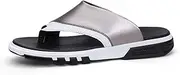 [XBCDX] Open Toe Slide Slippers Mens Flip Flop Sandals Creative Sandals Dragged to Wear Stylish Flip-Flops Flat Feet Slippers Soft Sandals (Size : 44)