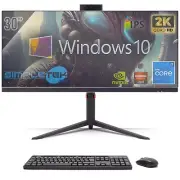 All IN One 30 " Gaming 2k I7 RAM 8gb SSD 240gb Windows 10 Pro Computer PC Aio _