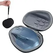 Wireless Hard Travel Case for Logitech MX Master 3/3S/2S - Protective Cover Carrying Storage Bag (Black Case + Inside Grey)