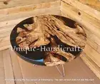 Epoxy Custom Coffee Table | Walnut resin table | Resin end table | Home Decor