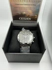 Citizen Eco-Drive Brycen Perpetual Stainless Men's Watch- BL5450-54H $300 Retail
