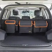 MARKSIGN Deluxe Trunk and Backseat Organizer for Medium or large size SUVs & RVs, Detachable Storage Modules with Built-in Cooler