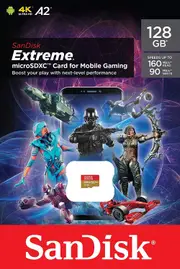 SanDisk Extreme For Mobile Gaming Micro SD Card 32 GB 64 GB 128 GB 256 GB SDXC UHS-I U3