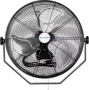 4600 CFM 20 In. Industrial Wall Mount Fan, 3-Speeds High Velocity Wall Fan with