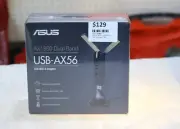 ASUS Dual Band Wi-Fi 6 USB Adapter - USB-AX56 - AX1800