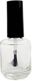 Empty Clear Glass Nail Polish Bottle 15ml (0.5oz)