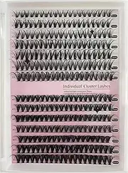 Generic DIY Lash Extension 100% Handmade Lash Clusters Natural 30D 40D D+ Curl 9-16mm Individual Lashes Eyelash Clusters for Beginners DIY Eyelash Extension at Home (30D+40D D+)