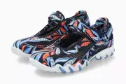 Mephisto Women's Niro Blue Lamb Leaf 438 Flat Heel Hook & Loop Strap Sneakers