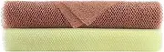 QOPAHI 90×35cm African Net Sponge, Enlarged African Exfoliating Net 2 in 1 Body Shower Scrubber Nylon Back Scrubber Exfoliating Bath Sponge for Removing Dead Skin Dirt Oil(White+Brown)