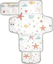 Reusable Changing Pads with Tissue Pocket Waterproof Changing pad with Built-in Pillow
