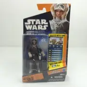 Star Wars Clone Wars Animated Saga Legends Han Solo Hoth Gear Figure SL22