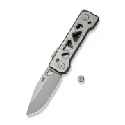 WE Knife Tyro Superlock 24001-2 Satin Titanium CPM 20CV Stainless Steel Knife