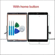 For iPad 9th 10.2 2021 Touch Screen Digitizer Glass A2602 A2603 A2604 A2605 with Adhesive,Tool Kit+Tempered Glass black