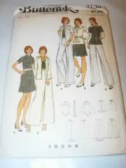 WOMENS UNCUT BUTTERICK 3139 Sewing Pattern SKIRT TOP SHIRT BLOUSE PANTS SIZE 12