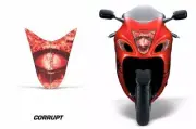 Headlight Eye Graphics Kit Decal For Suzuki Hayabusa 1300 08-20 CORRUPT R