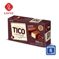 在飛比找蝦皮購物優惠-Lotte Tico 可可脆皮香草風味雪糕(黑巧克力口味)