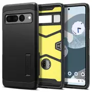 SPIGEN Google Pixel 7 Pro Case, Genuine SPIGEN Tough Armor Heavy Duty Kickstand Cover for Google