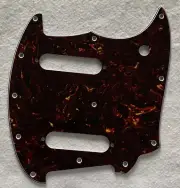 Fits Fender OffSet Series Mustang Guitar Pickguard Scratch Plate,Brown Tortoise