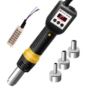 Yarboly Small Heat Gun with Adjustable Temperature Intelligent Shut-off Microcomputer Digital Display Large Airflow Idea