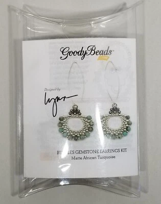 DIY Bead Earrings Kit "Bubbles Gemstone" by Goody Beads New in Package