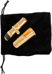 QUMIIRITY 1 Set Saxophone Mouth Set Mouthpiece for Saxophone Alto Alto Accessories Sax Cap Soprano Sax Accessories Woodwind Instrument Mouthpieces Metal Golden