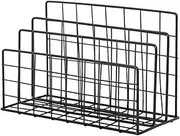 HOUDERCO Desktop Mail Organizer Slot Metal Storage Rack Book Storage Rack Magazine Organizer for Home Office and School Use Modern Design for Efficient