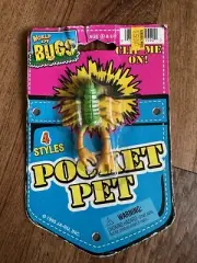 Vintage World of Bugs Pocket Pet Scorpion Toy 1995 Ja-Ru Mint On Card