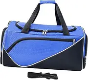 Frediuo Sports Gym Bag Travel Duffle Bag Storage Bag Adjustable Shoulder Strap Overnight Bag with Shoe Compartment for Travel Fitness