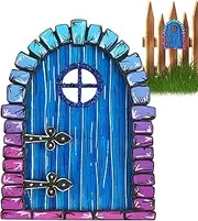 Fairy Door for Tree Trunk - Fairy Door and Window, Miniature Gnome Mini Fairy Doors,Fairy House Decoration, Outdoor Tree Decor, Yard Sculpture for Fairy Garden Yard Lawn Yongbao