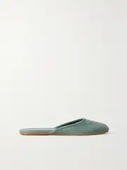 [The Row] The Row - Sleeper Suede Slippers - Light blue - IT36 IT 36 Blue