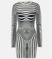 [Jean Paul Gaultier] Jean Paul Gaultier The Navy Blue Body Morphing minidress AU 8 blue