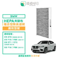 在飛比找PChome24h購物優惠-綠綠好日 適用 BMW X5 E70/F15/F85 X6 