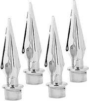 Totority 4Pcs Plastic Flagpole Head Topper Durable Flagpole Accessories for Outdoor Office Decoration Easy Installation Prevents Flag Entanglement for Holidays Celebrations