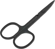 Straight Edge Nail Scissors for Toenails Fingernail Professional Multi-Purpose Sleek Matte Black Stainless Steel Small Sharp Precision Blades Manicure Trimming Eyebrows Pedicure Scissors Men Women