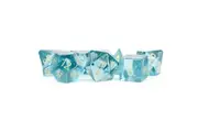 MDG Engraved Zircon Glass Birthstone Dice - Mar Aquamarine