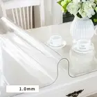 Table Mat Transparent Dining Rooms For Kitchens Oil Resistant Soft Cloth