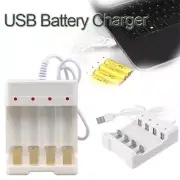 1.2V Universal 4 Slot AA/AAA Rechargeable Battery Charger Adapter USB Plu.SE