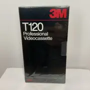 Blank New 3M T120 Professional Videocassette Tape VHS VCR