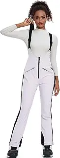 [SnowElve] Women Ski bibs Waterproof Snow Bibs Slim Fit Overalls Elastic Snowboard Pant Outdoor for Women