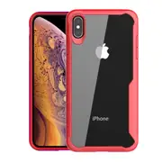 2 Pcs Transparent Pc + Tpu Full Coverage Shockproof Protective Case For Iphone Xs Max