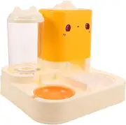 BELLIFFY Double Pet Feeder Station Automatic Water Dispenser with Non Slip Base Compact Dog and Cat Food Bowls Fresh Water Supply for Dogs and Cats Easy to Clean Design