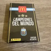 EXCLUSIVE BOX SET 40X CARDS MCDONALDS ARGENTINA, PANINI "CAMPEONES DEL MUNDO"