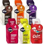 GU Energy Original Sports Nutrition Energy Gel, Vegan, Gluten-Free, Kosher, and Dairy-Free On-the-Go Energy for Any Workout, 24-Count, Aussie-Mix Flavours