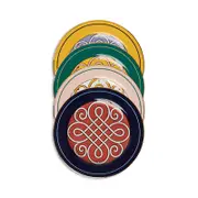 La DoubleJ Cortile Print Dessert Plates, Mixed Set of 4